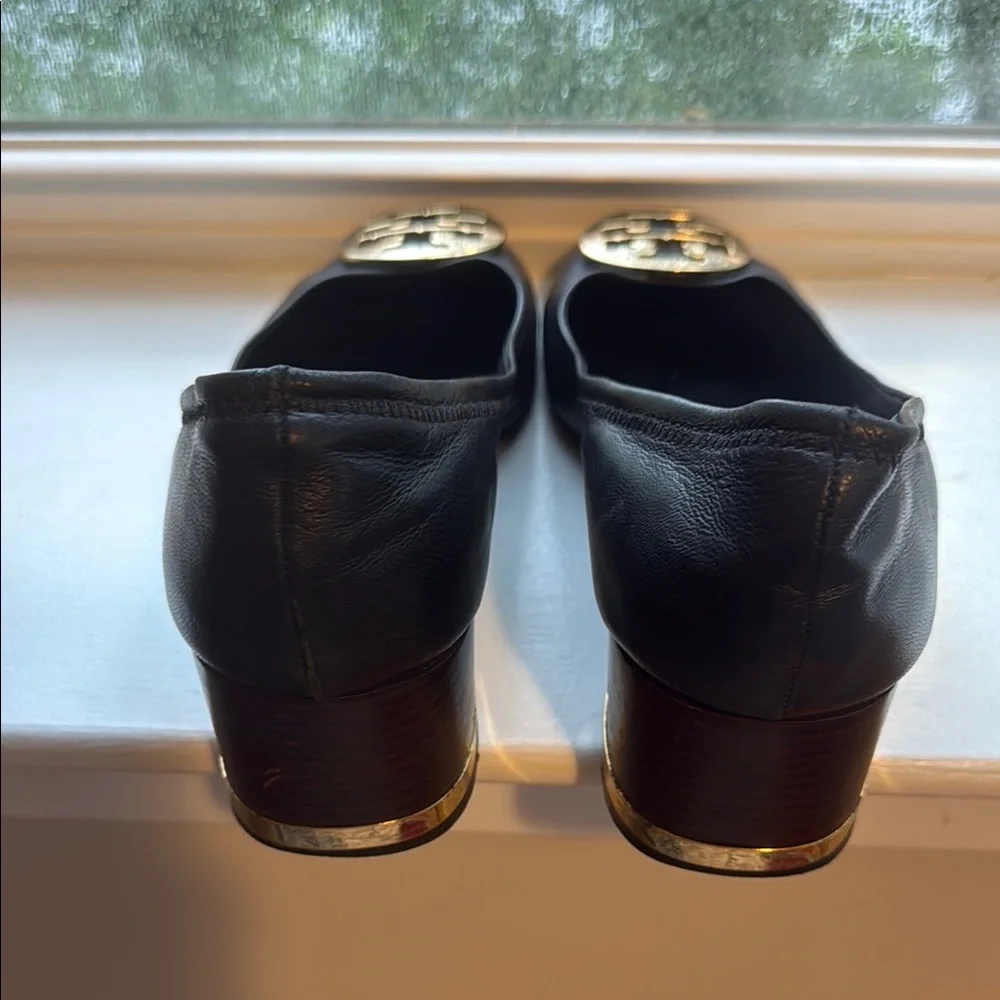 Tory Burch Black Leather Women's Shoes - Picture 4 of 5